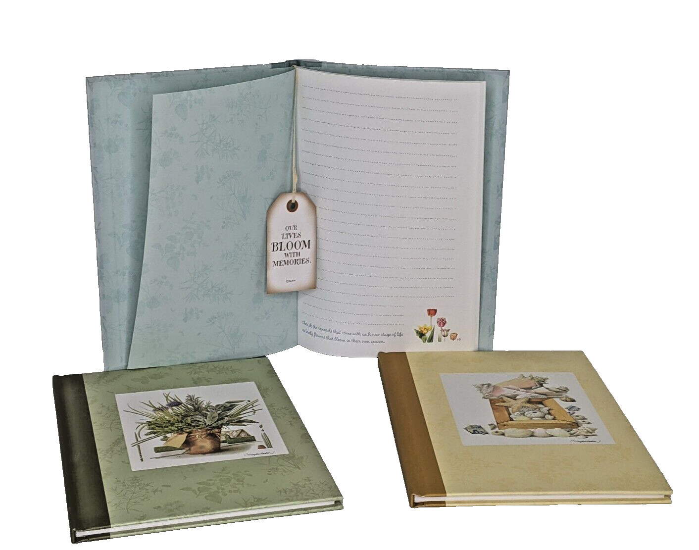 Hallmark Marjolein Bastin 3 JOURNALS Hardcover Discover Renew Bloom