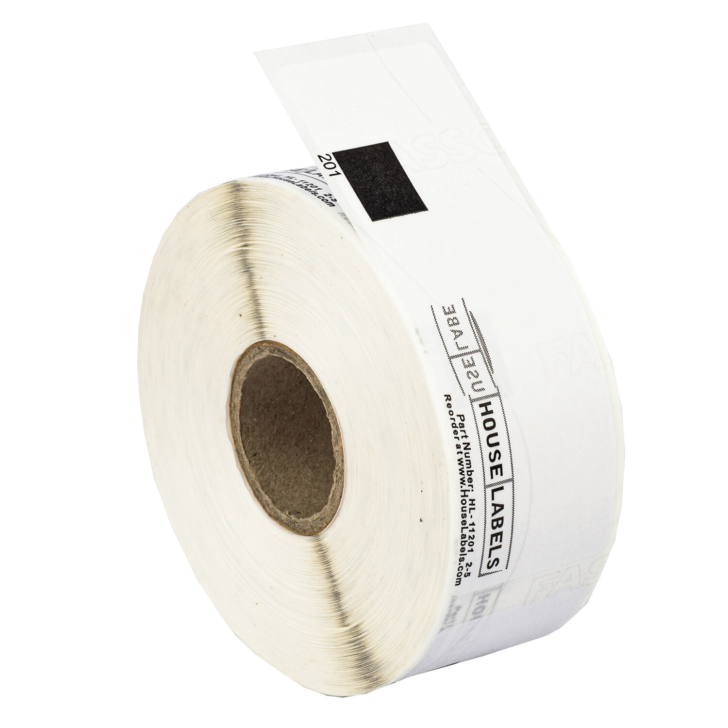 Non-OEM Fits BROTHER DK-1201 Labels (1-1/7″ x 3-1/2″) – (40) Rolls of 400