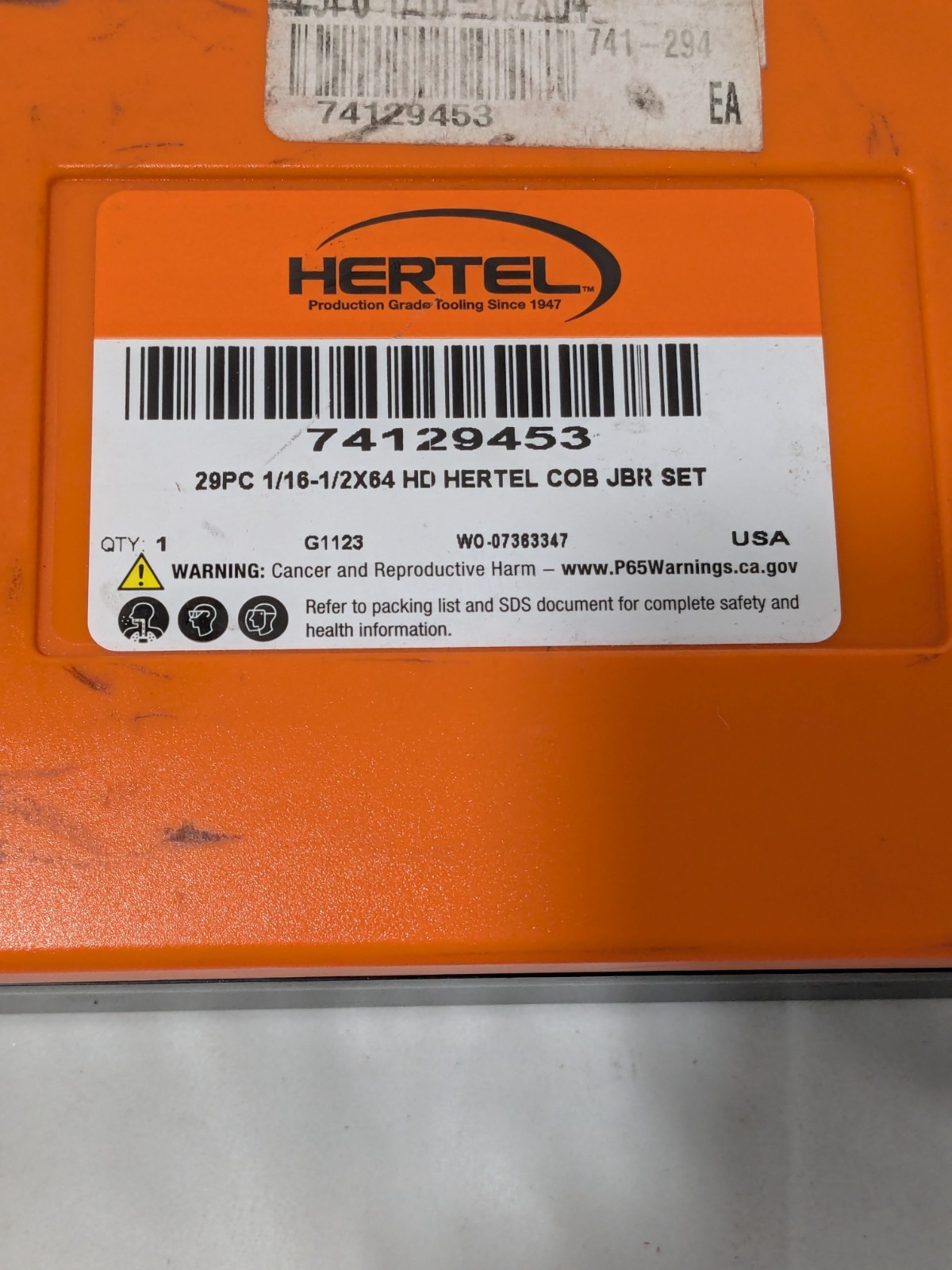 Hertel Jobber Length Drill Bit Set 29 Pc, #60 to #1, 1/16 to 1/2″, 135º 74129453