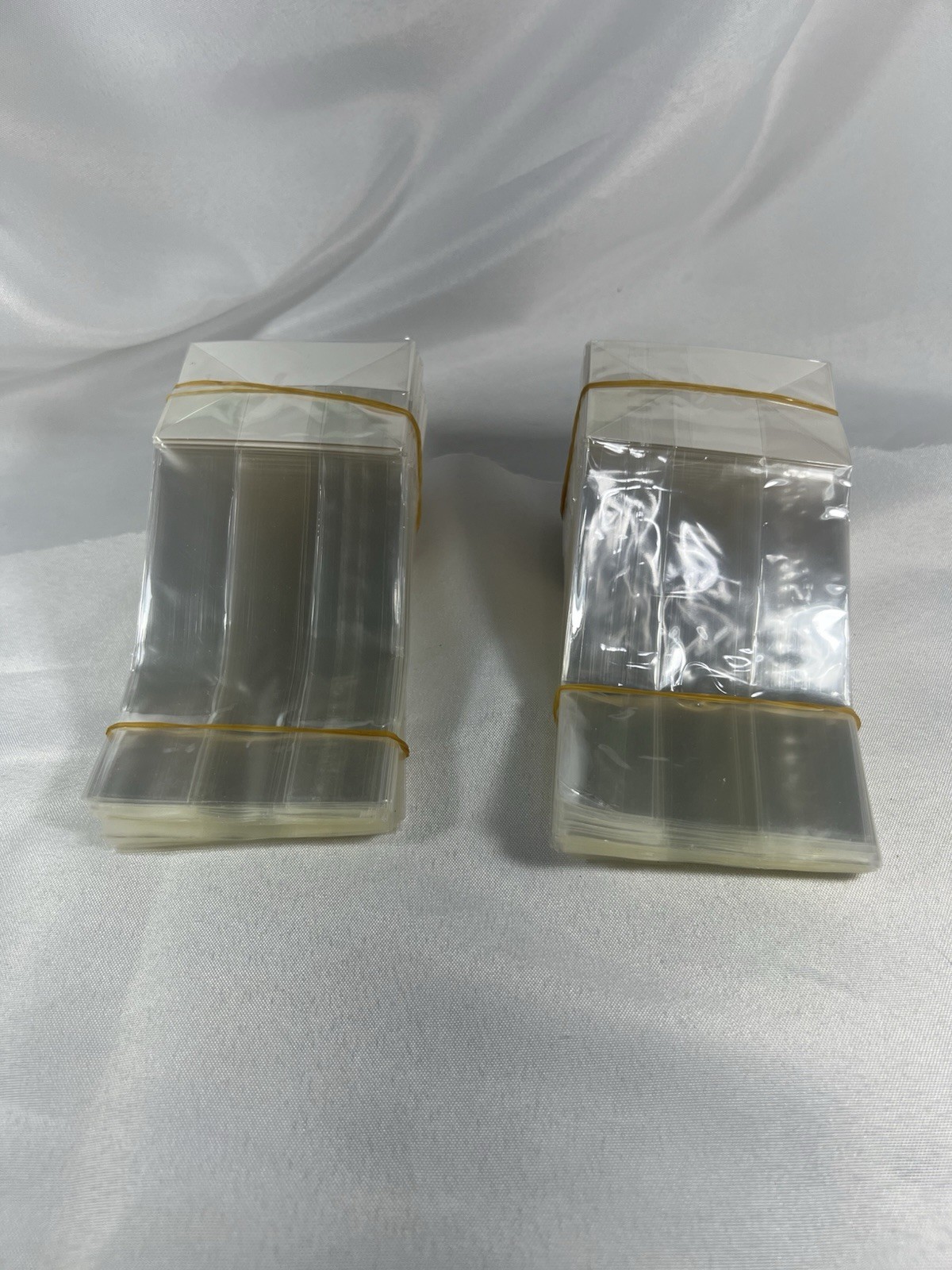 High Clarity Flat Bottom Gusset Bags w/Paper Insert 3″ x 2″ x 8” Set Of 100