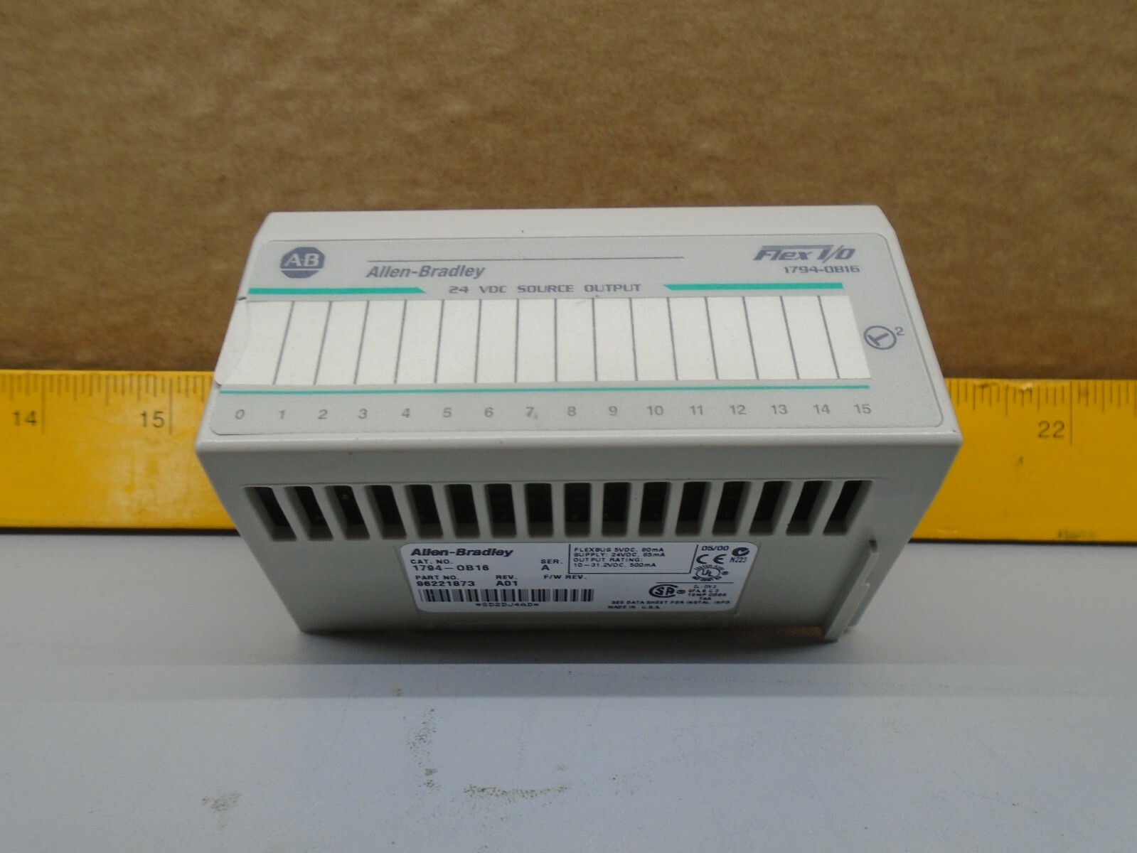 1794-OB16 Allen Bradley Flex I/O DC Output module 1794-OB16 W102