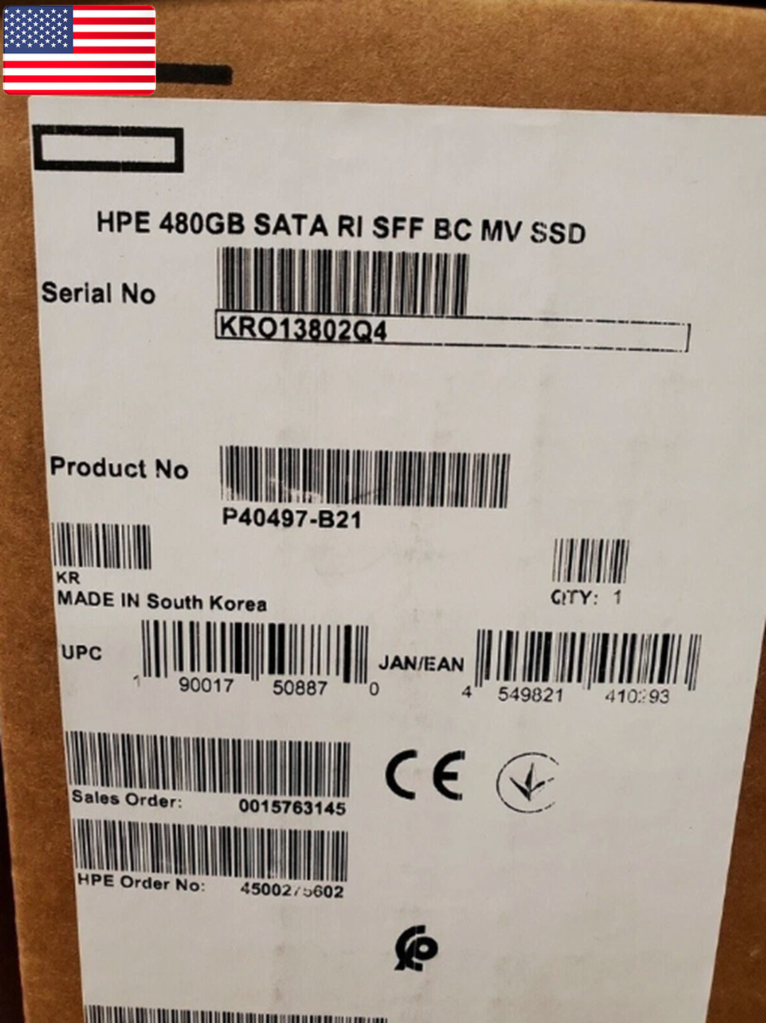 P40497-B21 HPE P41522-001 480GB 2.5″ SATA 6G SSD Gen10 Plus V2 Solid State Drive