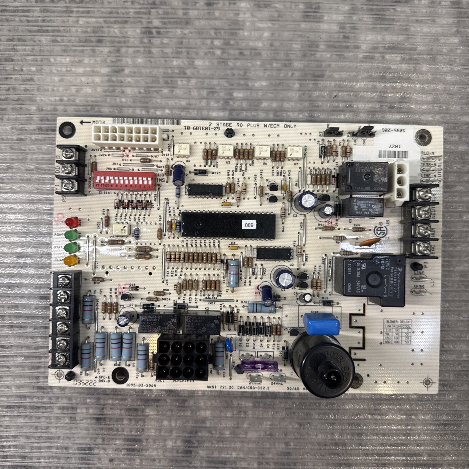1095-83-206A 62-103189-01 Rheem Furnace Control Board