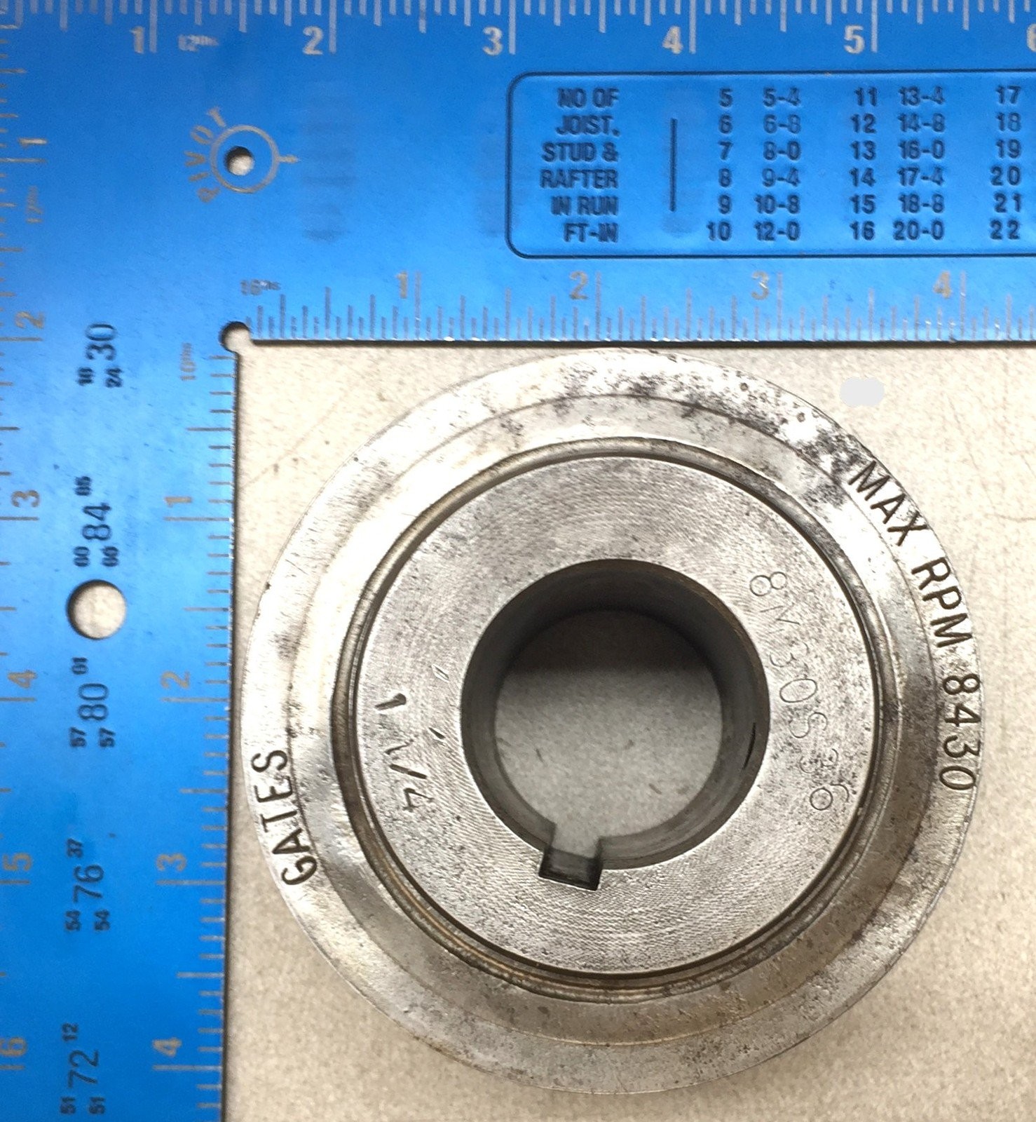 Gates Belt-Driven Timing Pulley 8M30S36 w/1.25″ Bore USED