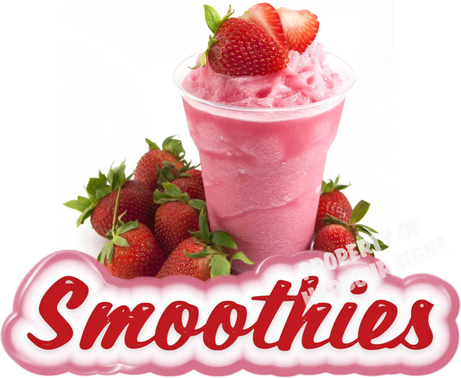Smoothies Decal 14″ Fresh Fruit Drink Concession Food Truck Vinyl Sign Sticker
