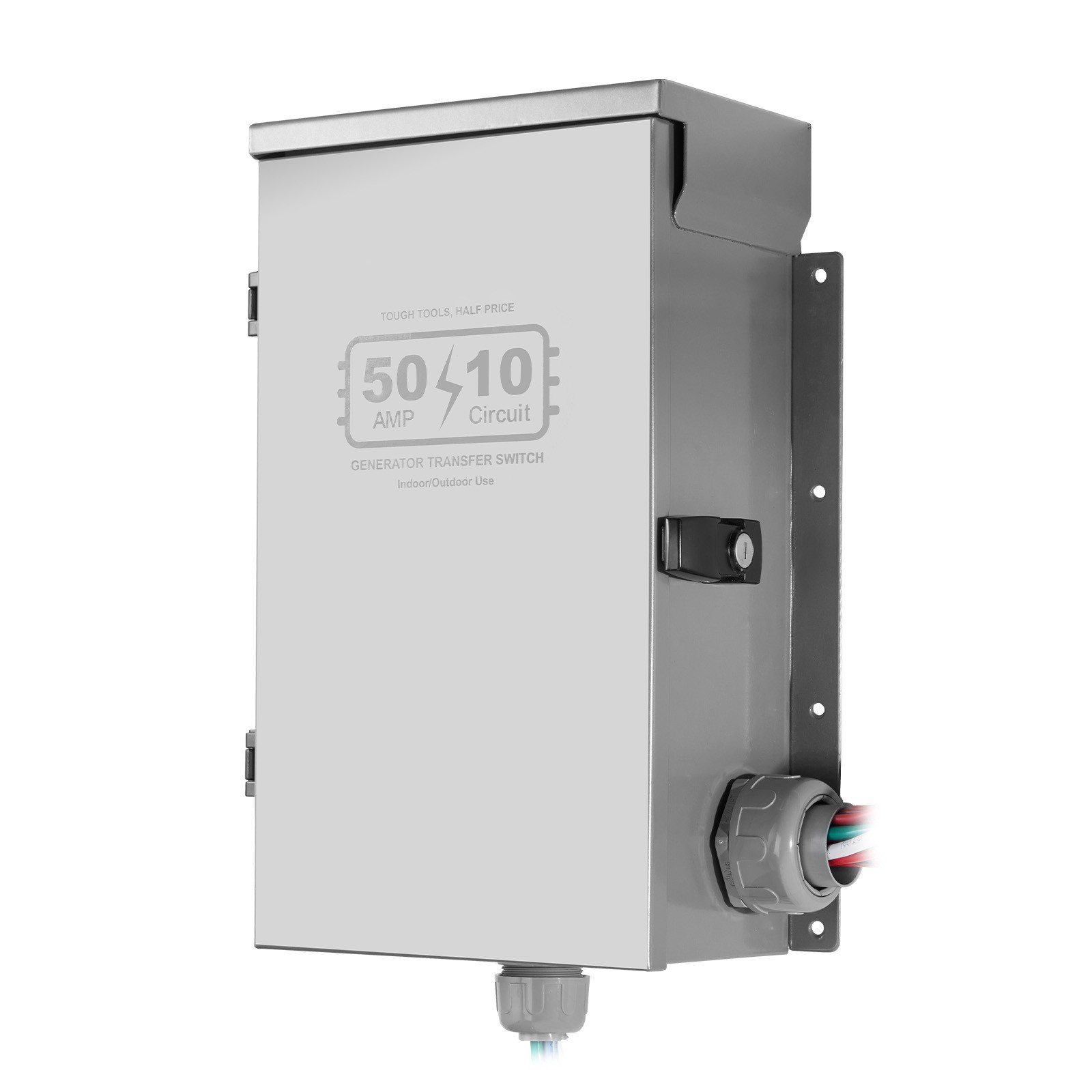 Manual Transfer Switch 50A Generator Transfer Switch Kit NEMA 3R 12500W 120/240V
