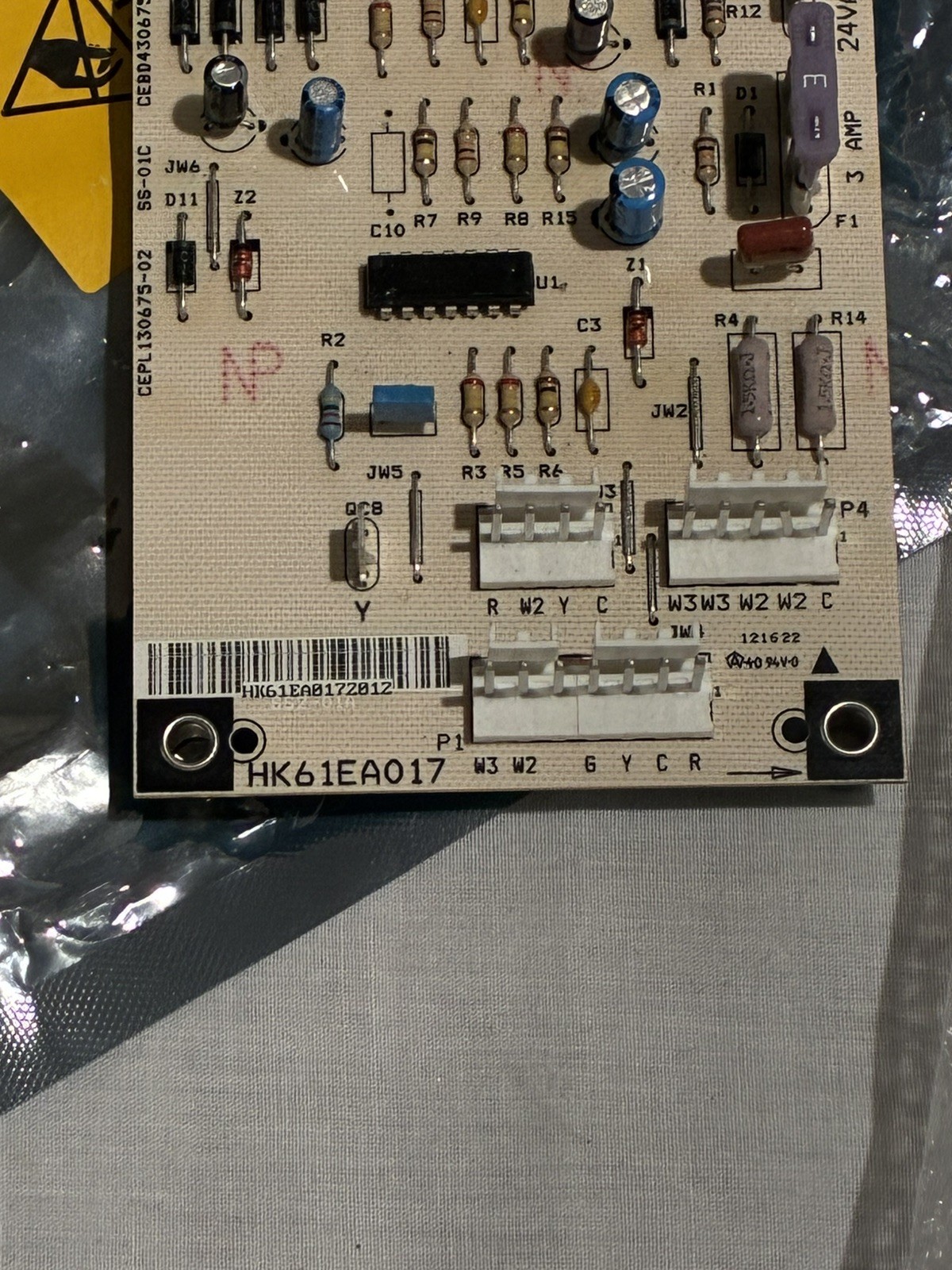 Carrier OEM Furnace Control Board #HK61EA017, Brand New, Never Installed