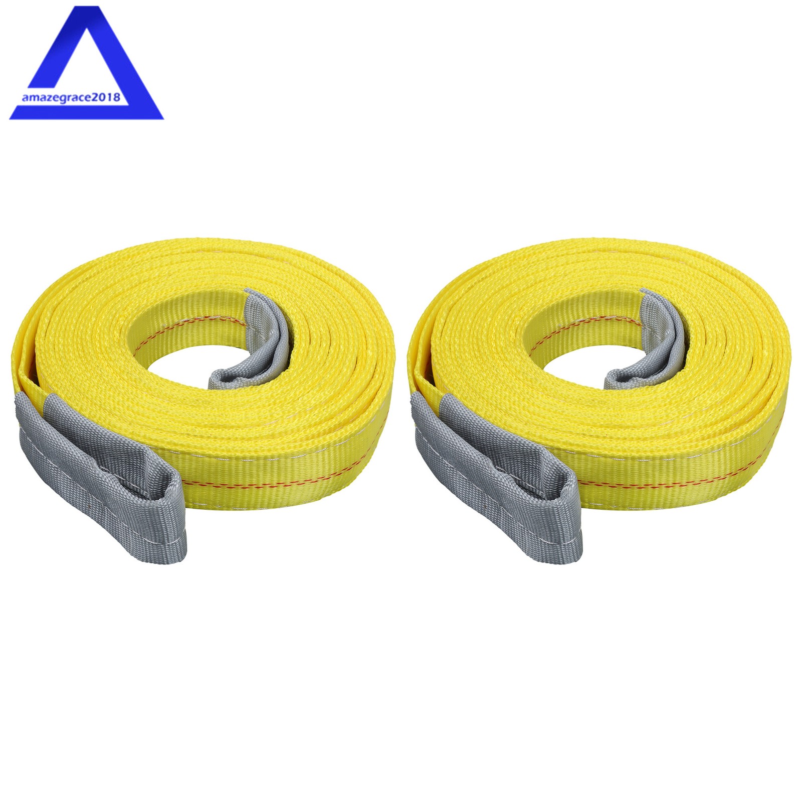 2 Pack 20′ × 2″ Lifting Sling Straps, 20ft Lifting Straps Heavy Duty 9400 lbs