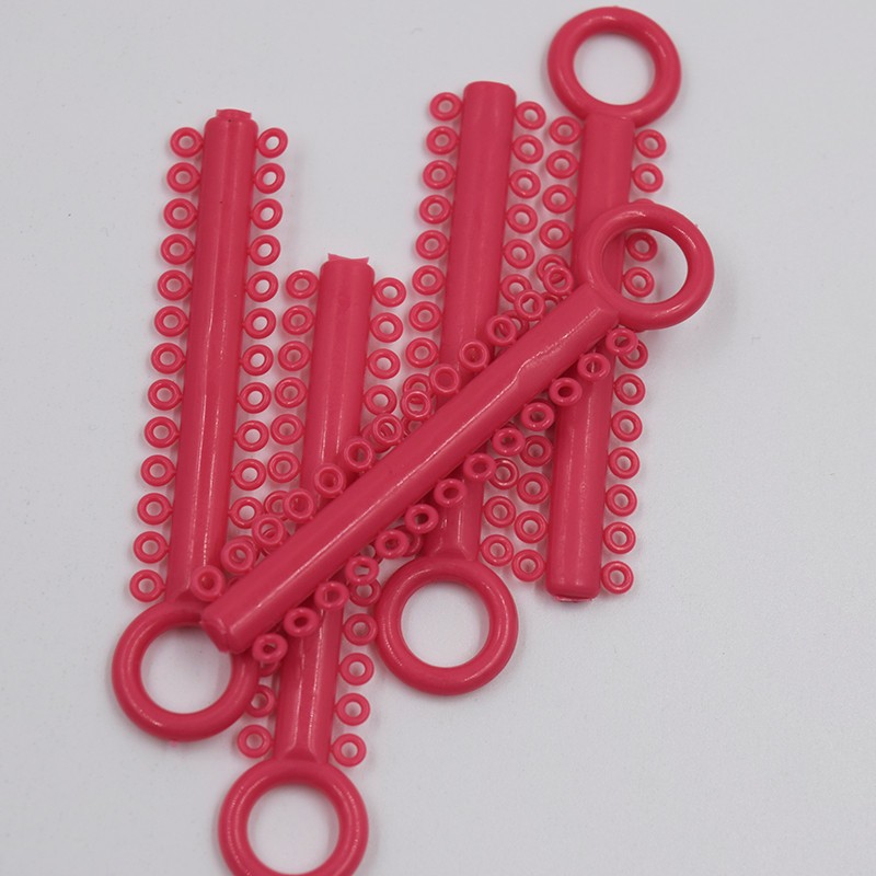 1040Pcs Dental Ligature Rubber Ties Orthodontic Elastic Bands Braces 6 Color