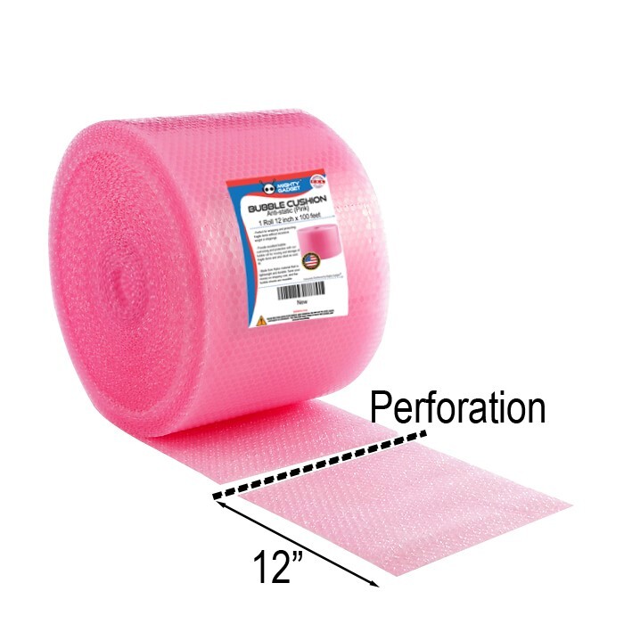 Small Bubble Cushioning Wrap Anti-Static Roll 100 ft x 12” Wide