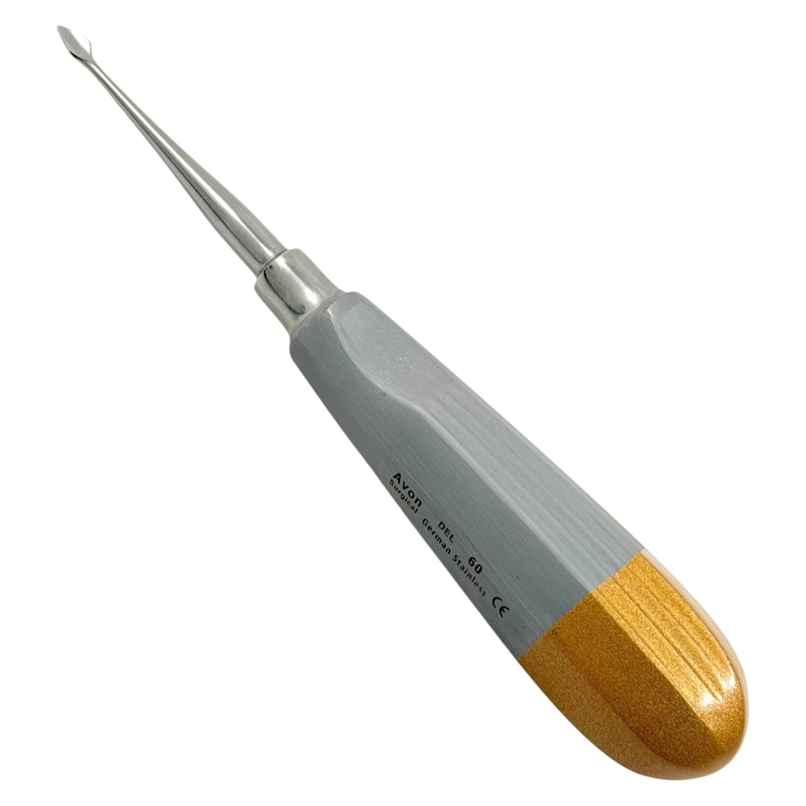 2 EA German Dental Tooth Surgery Straight Spade Concave Root Tip Elevator #60