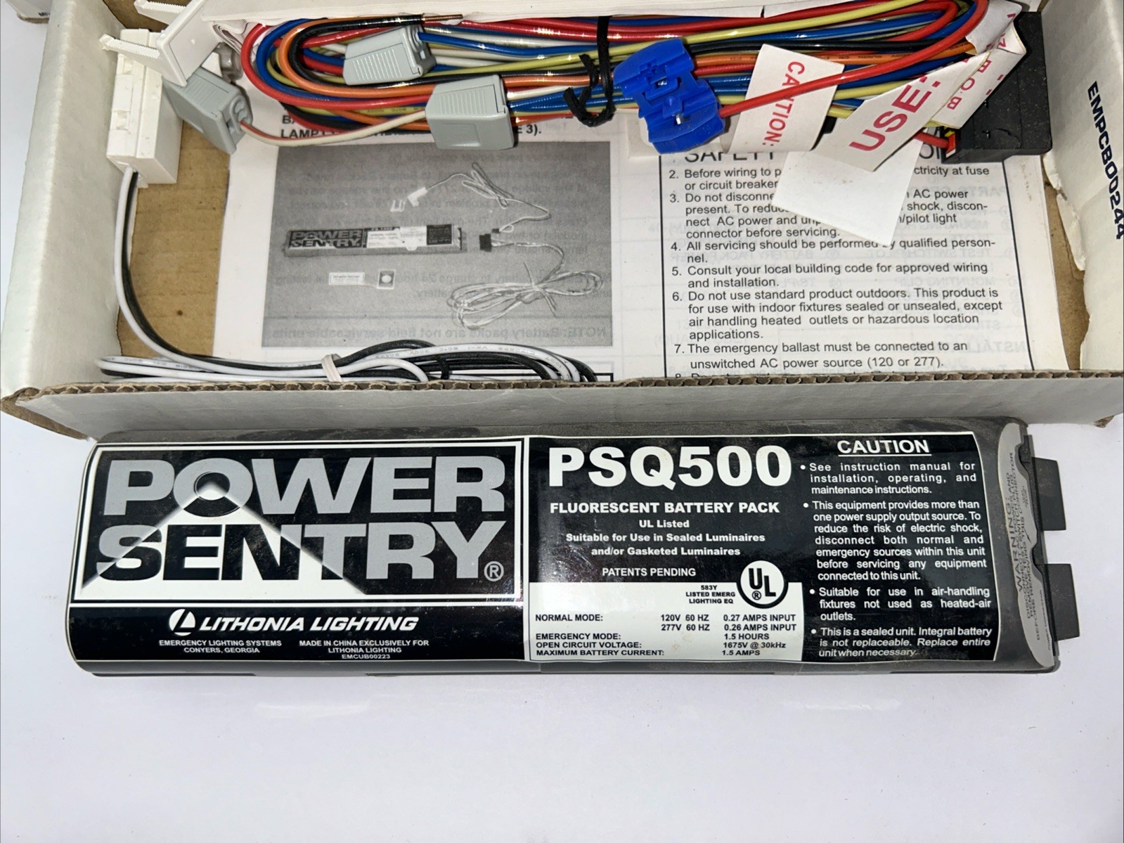 Lithonia Power Sentry PSQ500QD MVOLT Emergency Battery Pack 500lm Gray