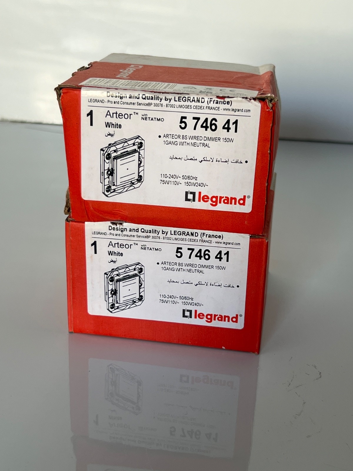 (Lot 2 Pcs) Legrand 574641 Arteor BS Wired Dimmer