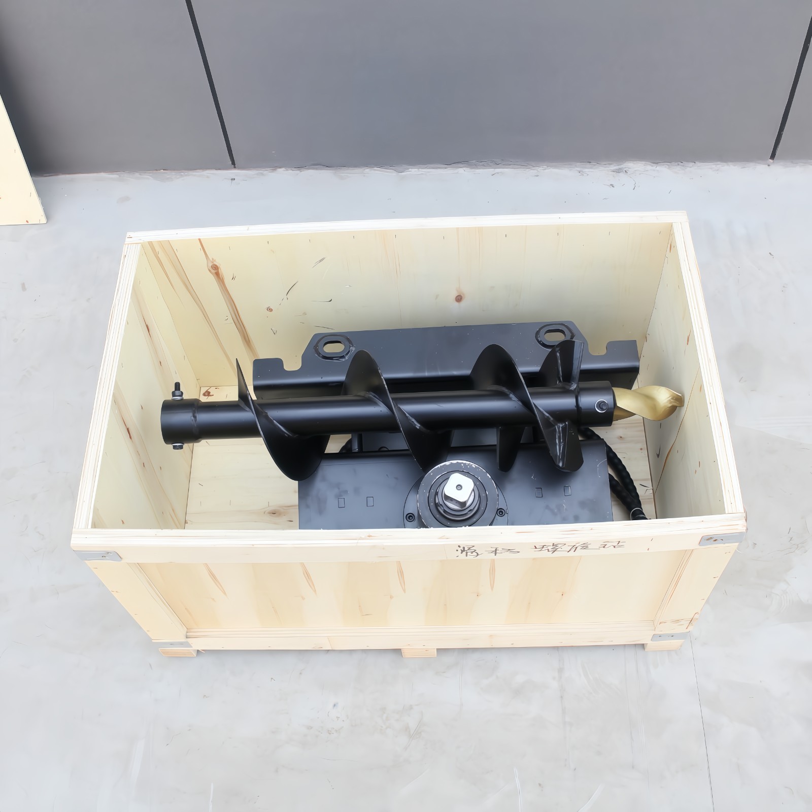 Hydraulic Auger For Mini Skid Steer Loader Attachment Post Hole Drill Free Ship
