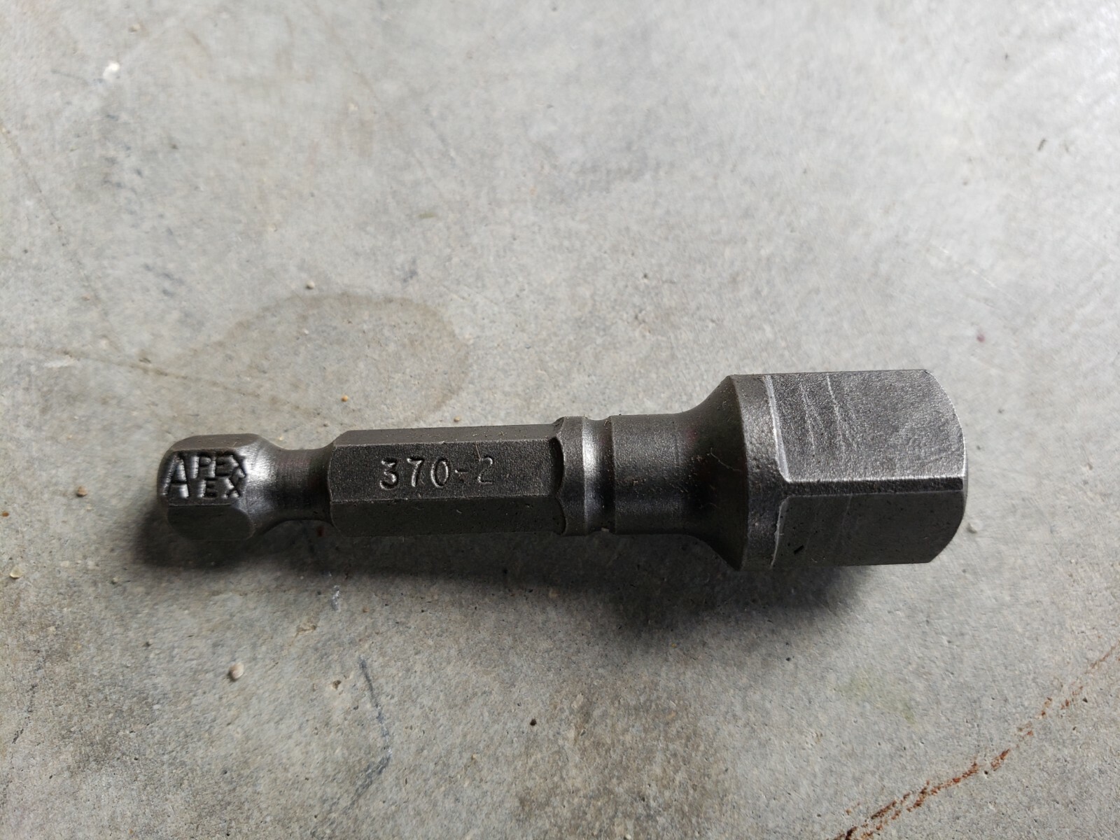 •LOT OF 2 PCS• Apex 370-2 Extension 1/4”Male Hex To 3/8”Male DR, 2” LENGTH, NEW