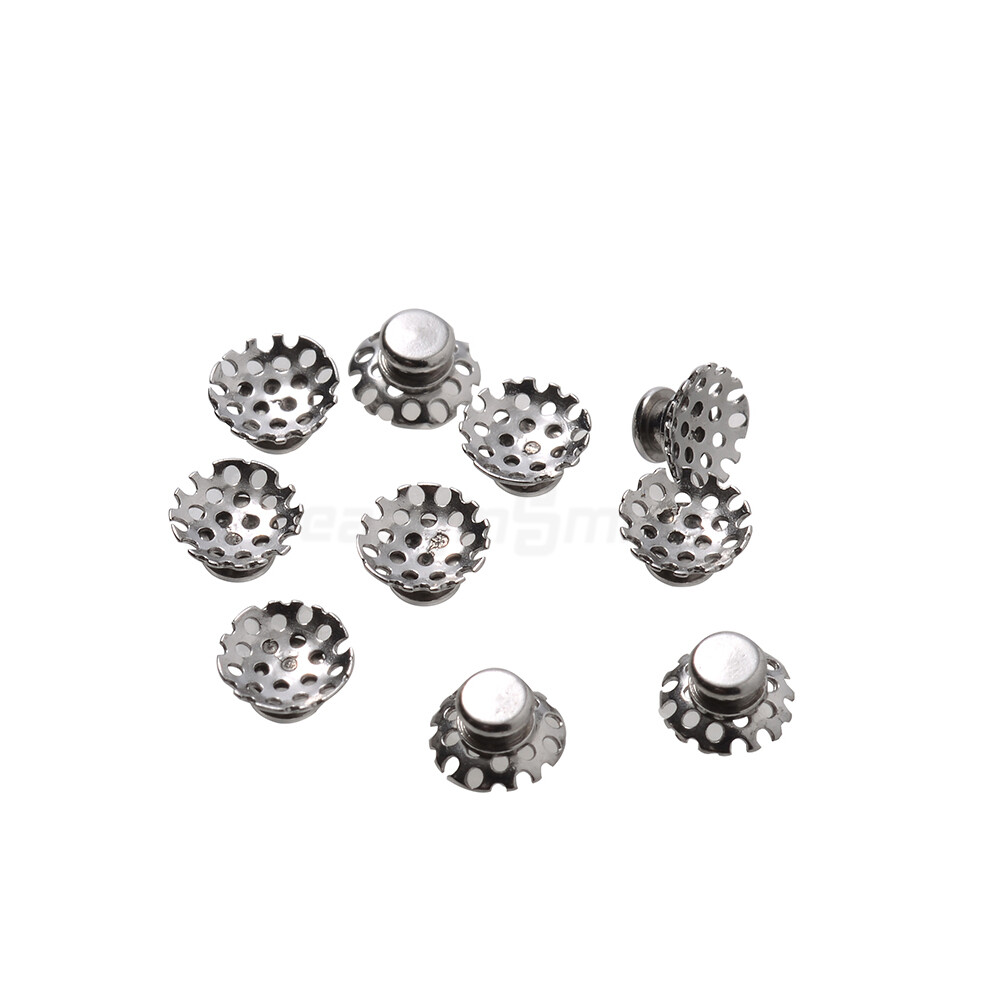 10Pcs/1PACK Dental Orthodontic Lingual Button For Bondable Round Mesh Base
