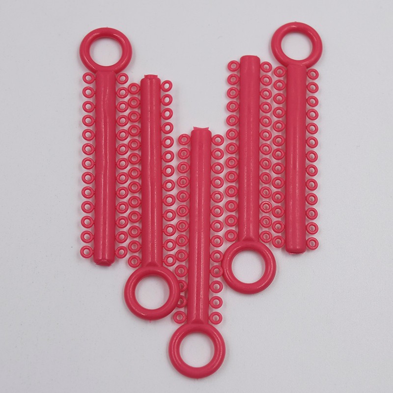 1040Pcs Dental Ligature Rubber Ties Orthodontic Elastic Bands Braces 6 Color