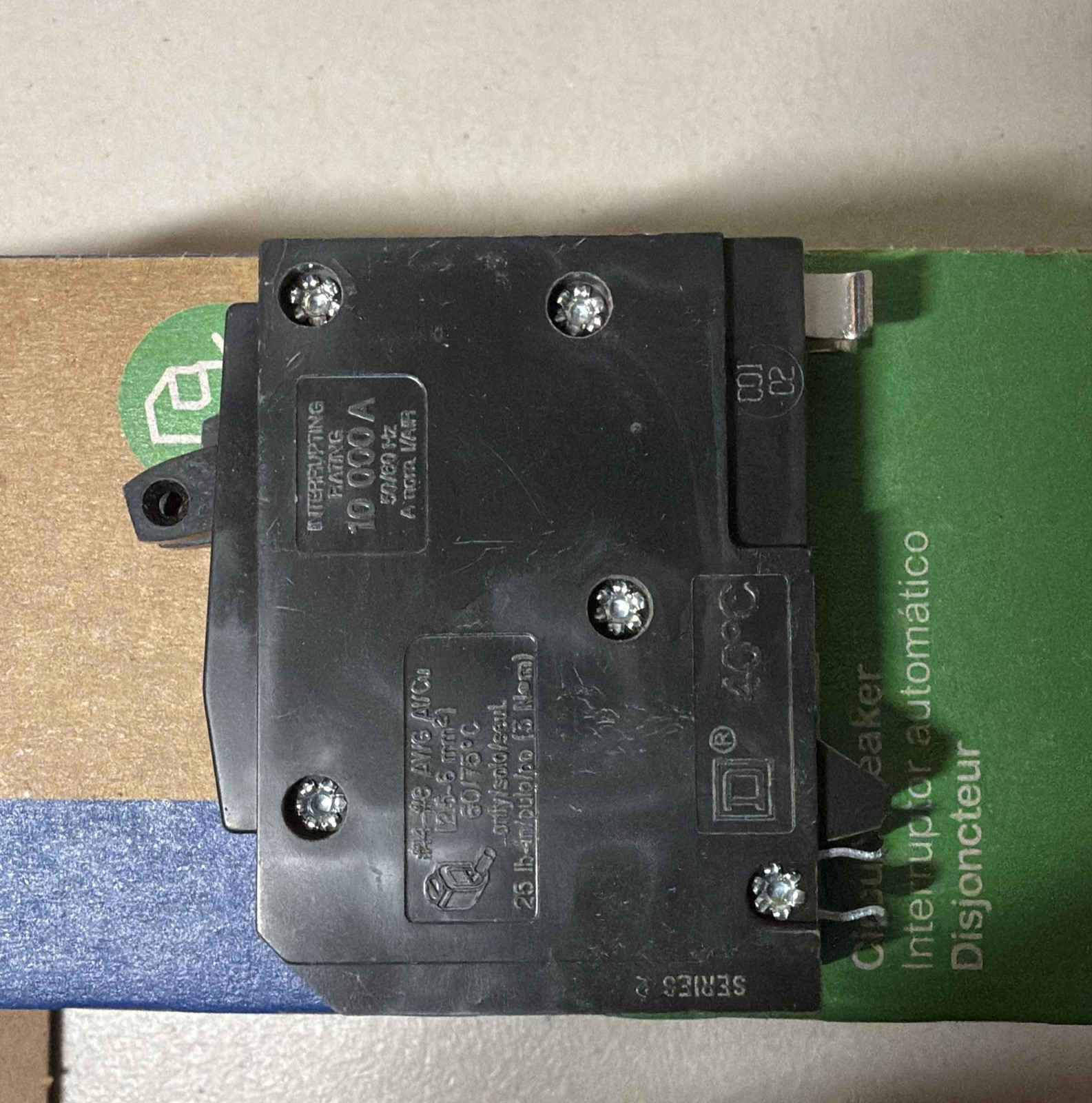 10 PCS Square D QO1515CP 15A Circuit Breaker