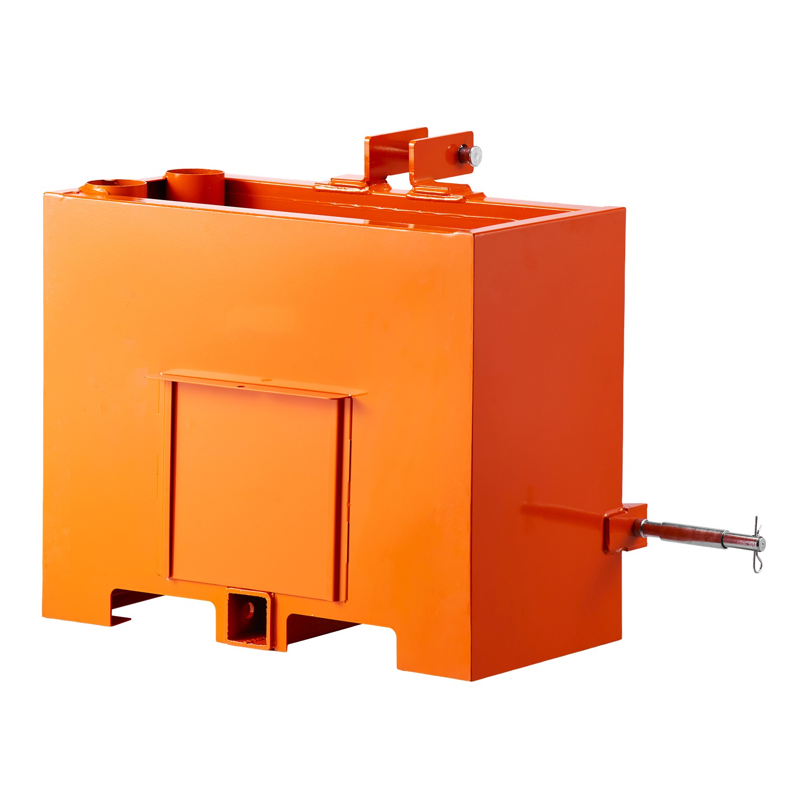 Ballast Box 3 Point Category 1 Tractor Quick Tach Hitch Counterweight Orange