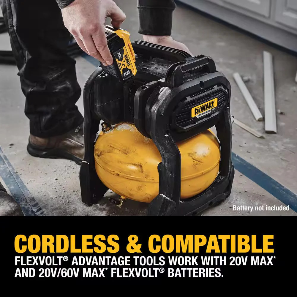 2.5 Gal. 140 Psi Portable Cordless Air Compressor FLEXVOLT Advantage (Tool Only)