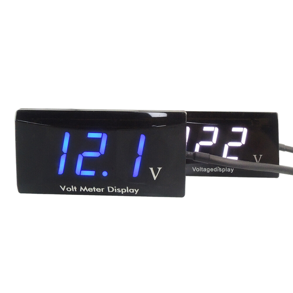 DC 5-30V LED Digital Voltage Panel Meter Voltmeter For Car Motorcycle 12V 24V
