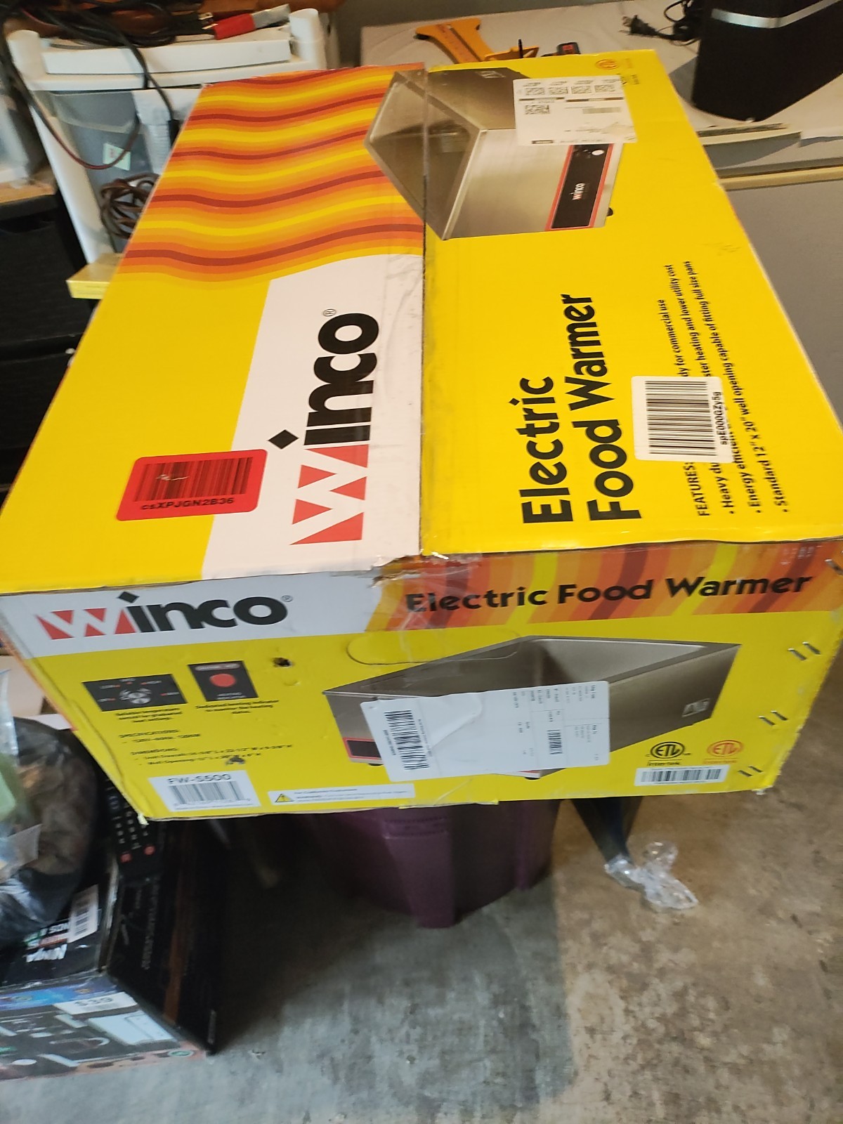 Winco Electric Food Warmer Fw-s500