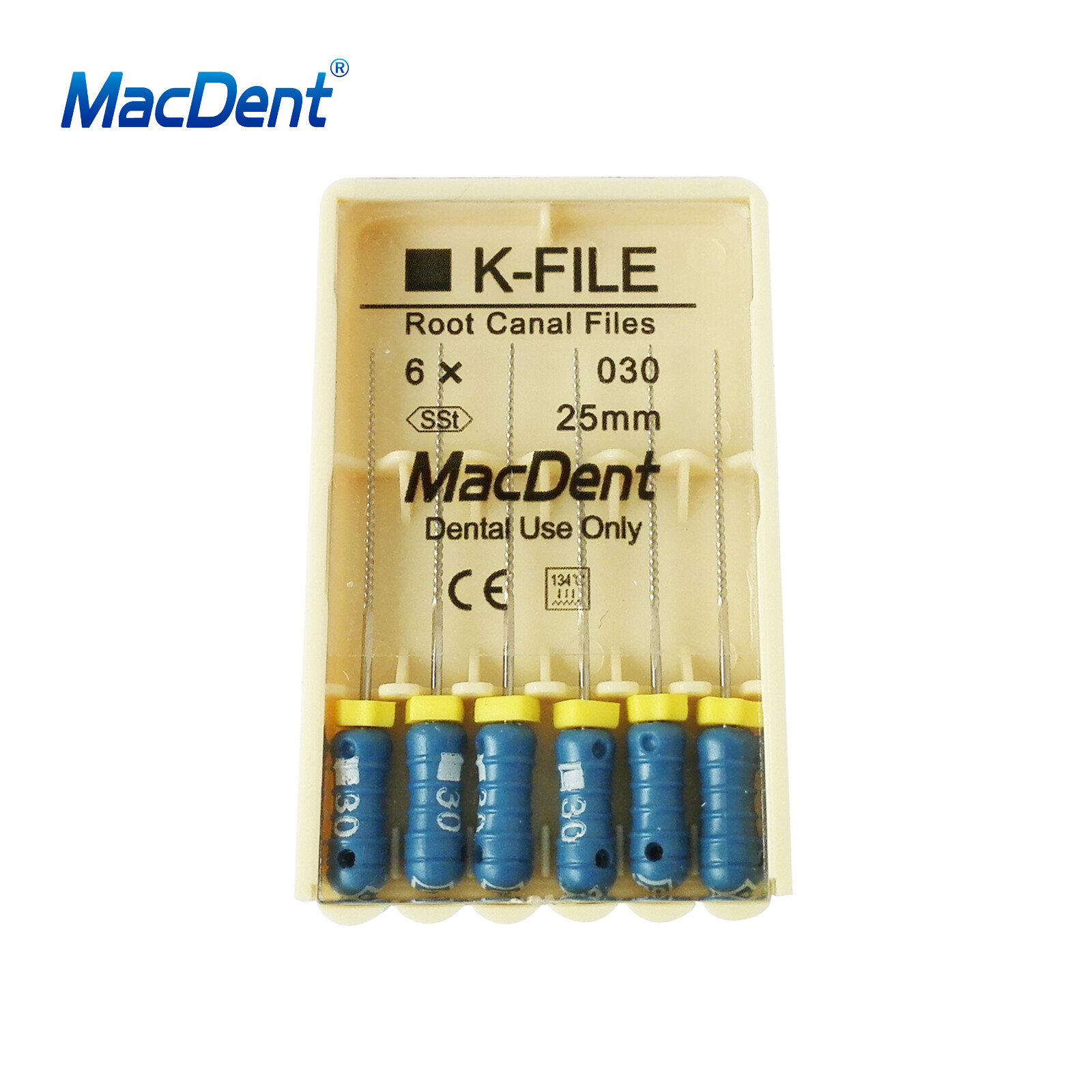 MacDent Limas de endodoncia manual dental K-Files acero inoxidable 21/25/31mm