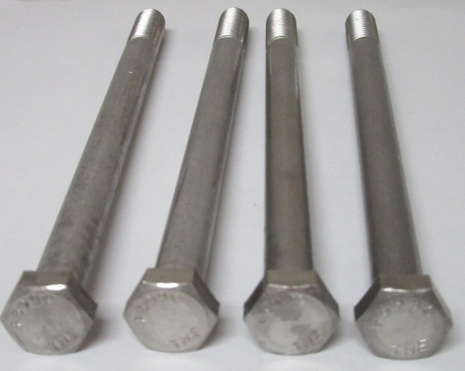 (4) 6 Inch Stainless Steel Hex Bolts – 3/8″-16 x 6″ Long – THE F5930