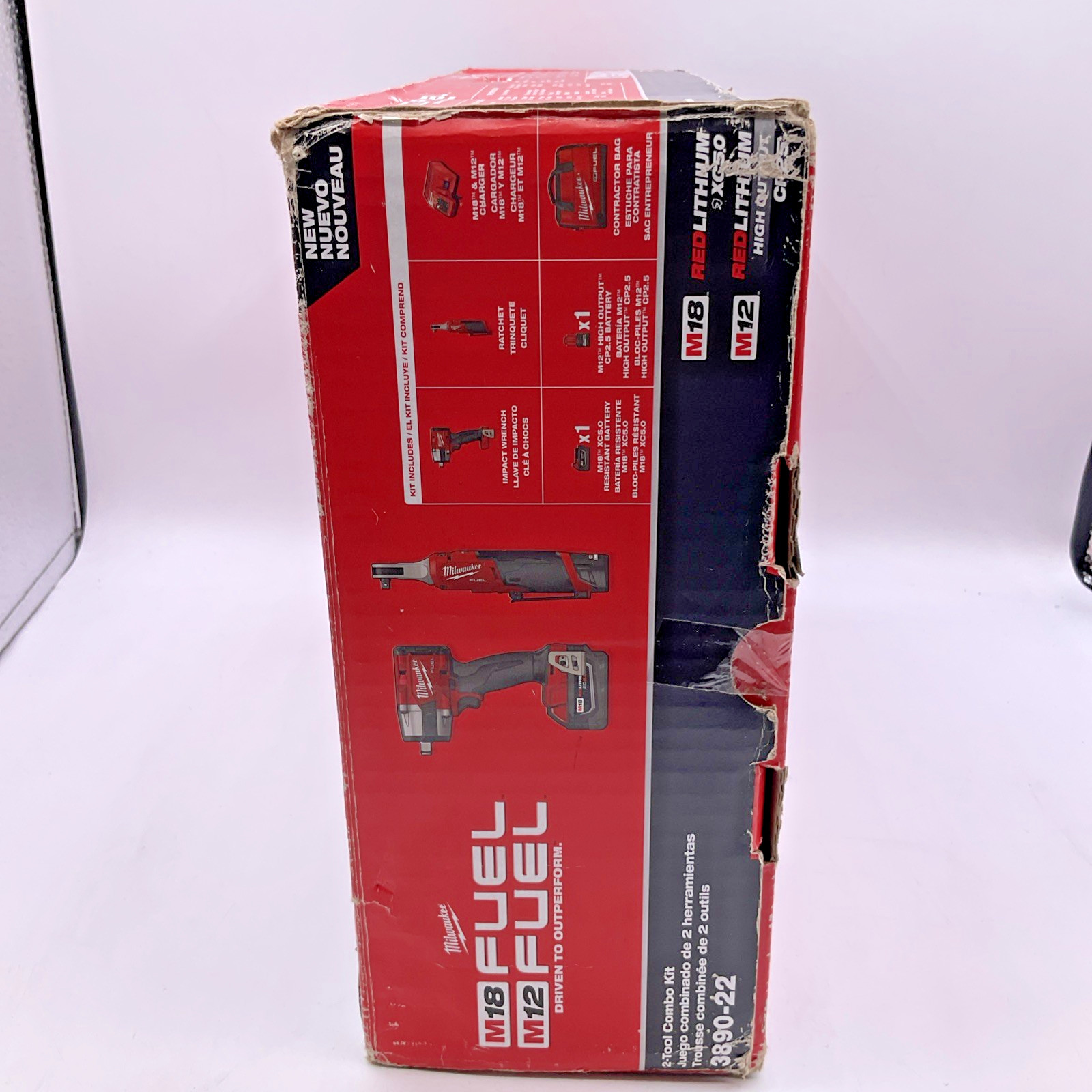 NEW Milwaukee 3890-22 M18 Fuel M12 Fuel 2 Tool Combo Kit