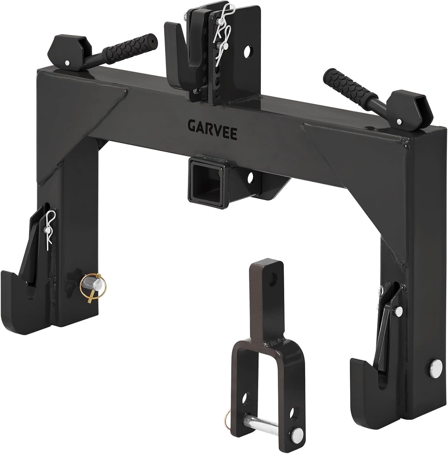 Category 1 3 Point Quick Hitch with 2in Receiver 3000lb Adjustable Tractor Hitch