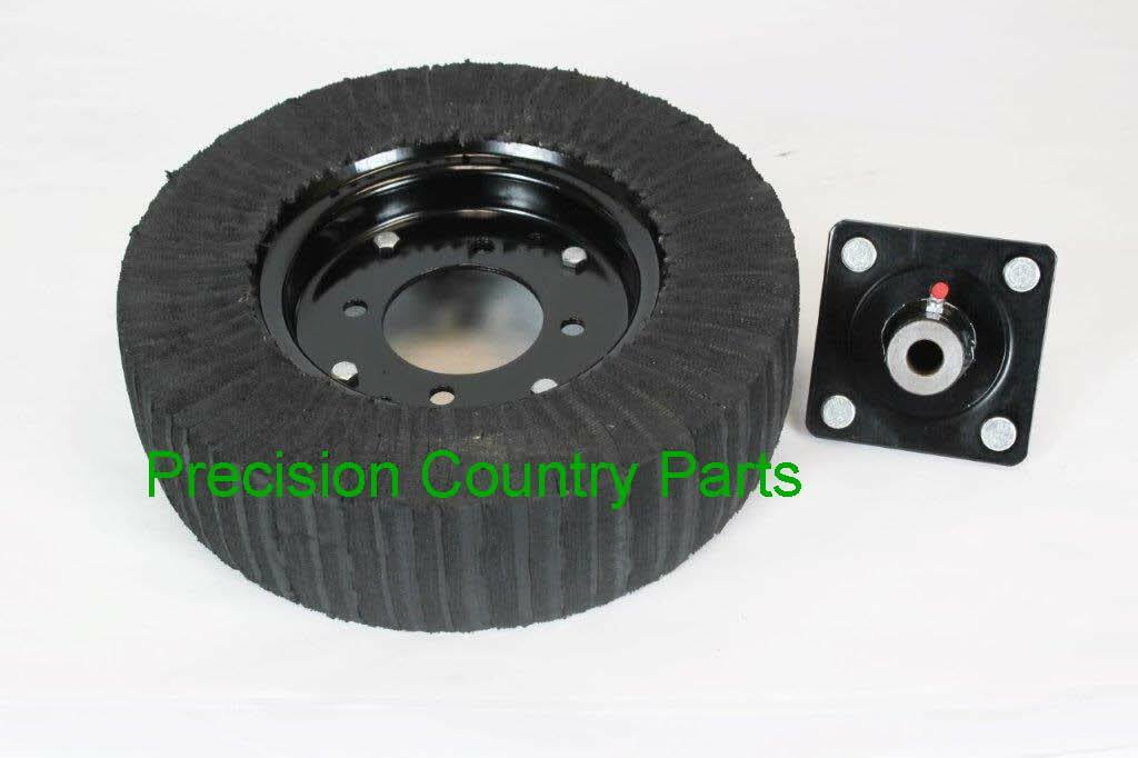 Rotary Cutter Tail Wheel 4 x 15 -4 Bolt W/Fabricated Hub- Fits 3/4″ Axle