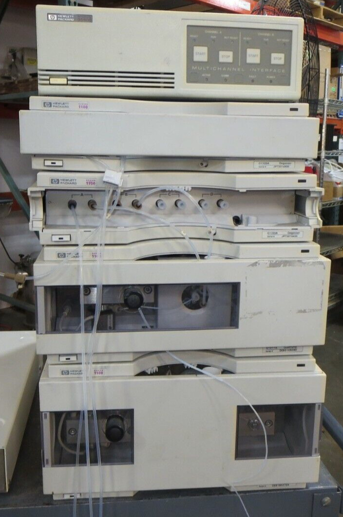 H-P, G1311A+G1312A+G1322A+35900C,HPLC System,Series 1100, Read Full Description