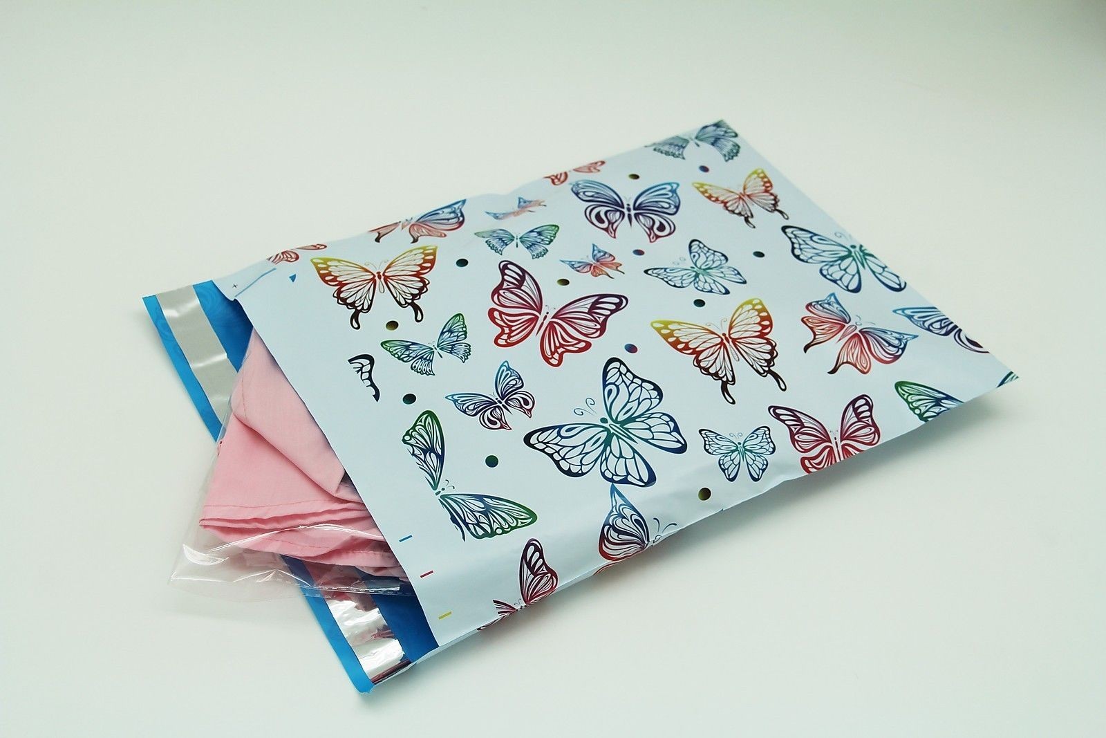 100 12×15.5 Butterfly Designer Poly Mailers Envelopes Boutique Custom Bags
