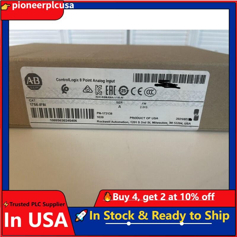 New Factory Sealed Allen-Bradley AB 1756-IF8I 8 Point Analog Input Module US