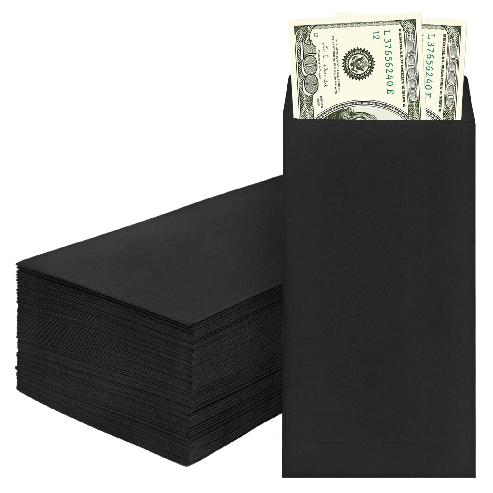 200 Pack Cash Envelopes for Budgeting, 6.7 x 3.5 Inch | Large Pack of Self-Ad…
