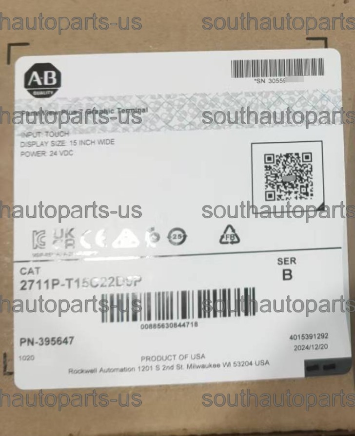 New AB 2711P-T15C22D9P SER B PanelView Plus 7 Sealed 2711PT15C22D9P