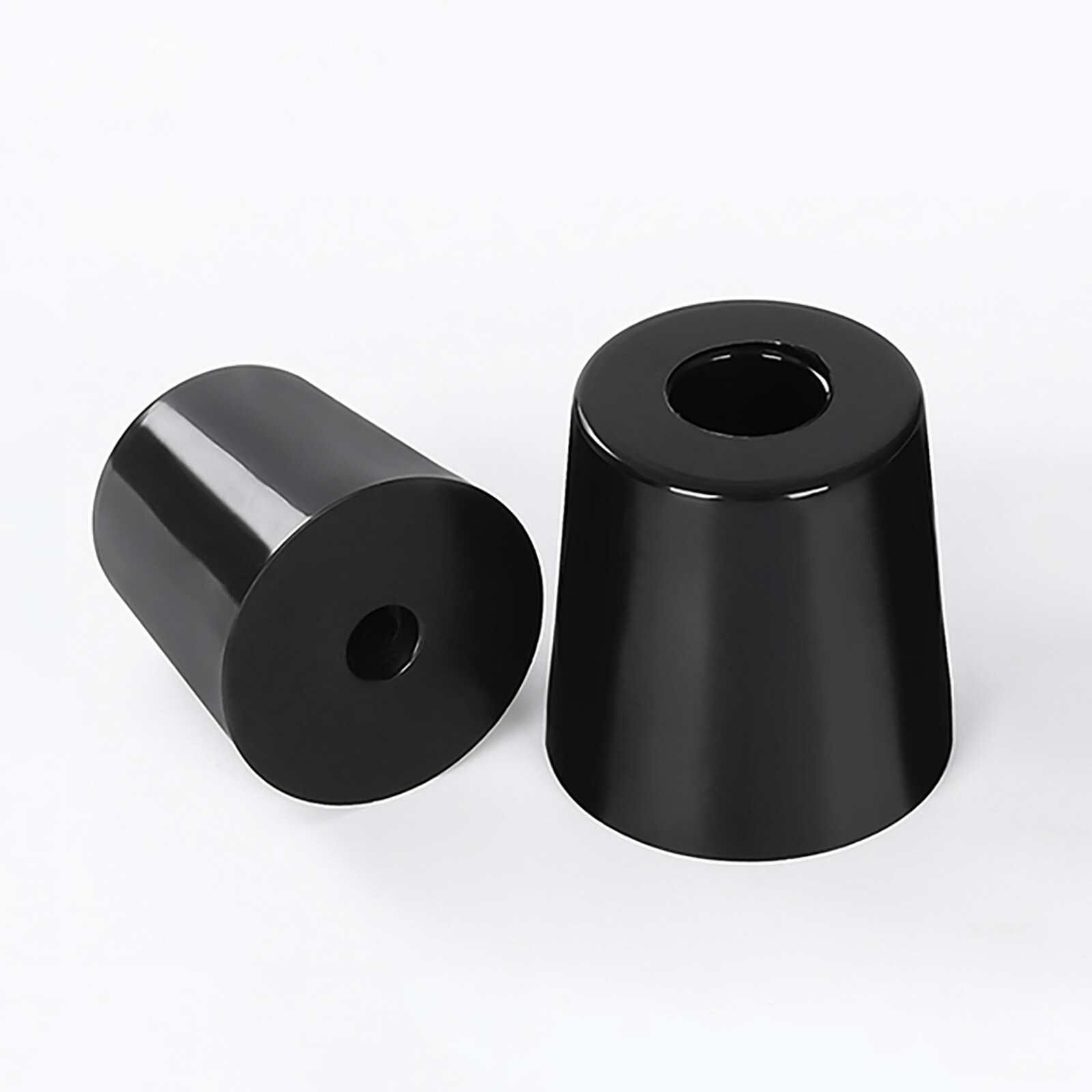 Black Round Rubber Feet Small & Large For Furniture Machine Appliance Audio Foot