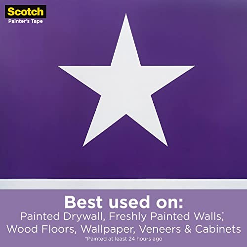 Scotch Delicate Surface Painter’s Tape 1.88 inch 60 Days Residue Free Use