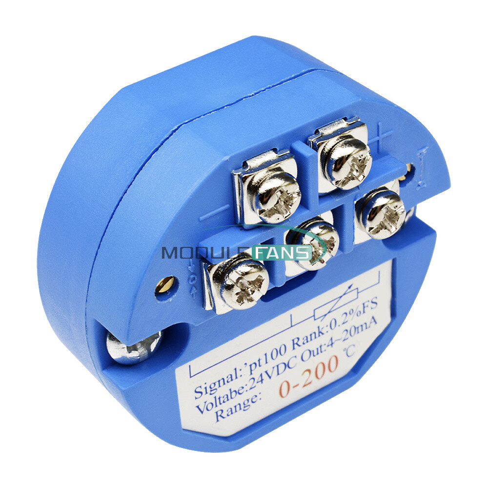 PT100 -50~50/100/150℃ 0~100150/200/250/300/400°C Temperature Sensor Transmitter