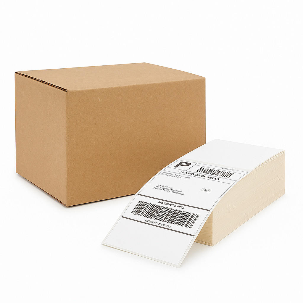 2000 4×6″ Thermal Shipping Labels Fanfold Jam-Free BPA-Free for Zebra Rollo