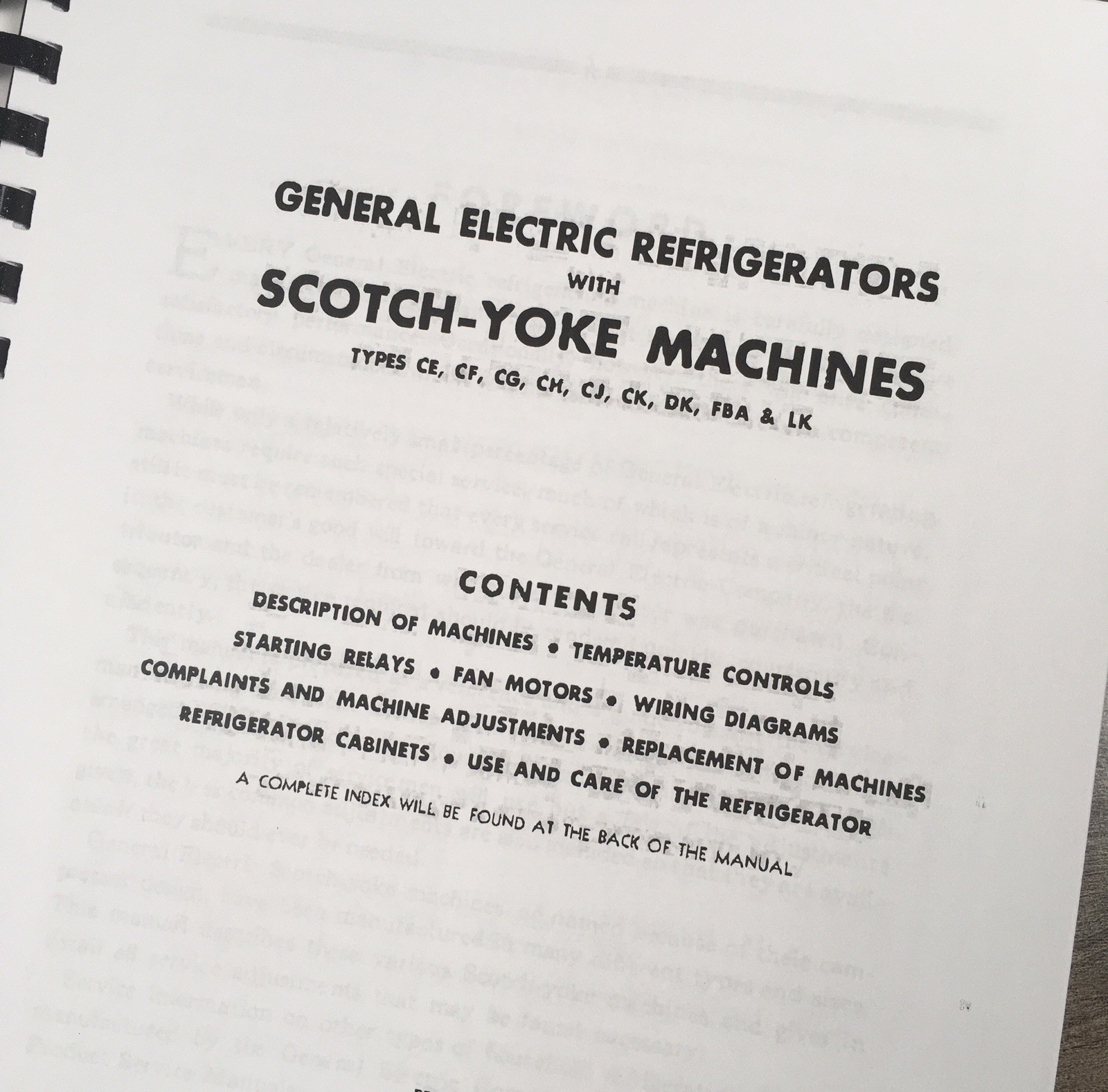 General Electric Refrigerator CE CF CG CH CJ CK DK FBA LK Service Manual Repair