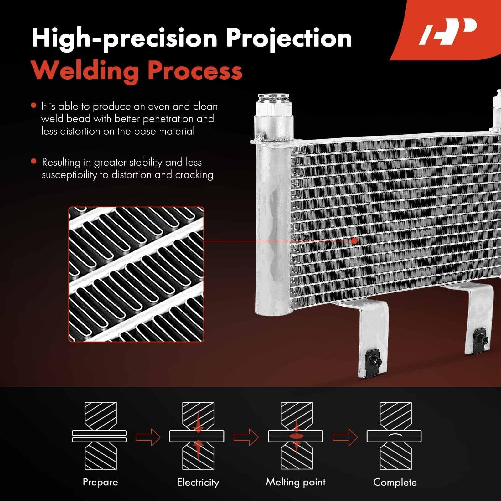 A-Premium Transmission Oil Cooler Compatible with Chevrolet Silverado 2500 HD, S