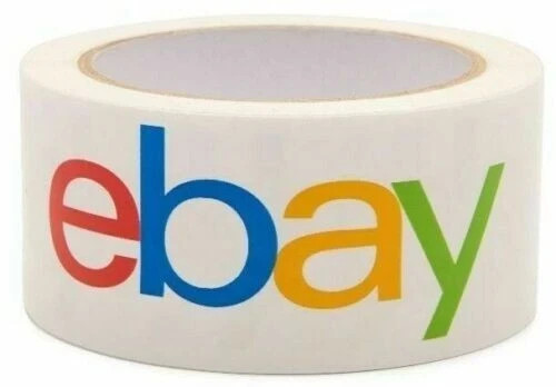 2 Rolls 2″ x 75 yds Official eBay Branded Packaging Packing Package Carton Tape