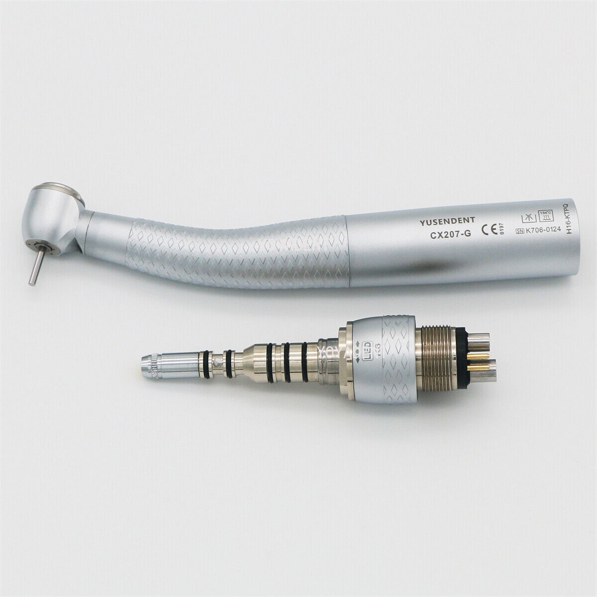 COXO Dental Turbine Fiber Optic High Speed Handpiece LED Coupler 6 Pin Fit KAVO