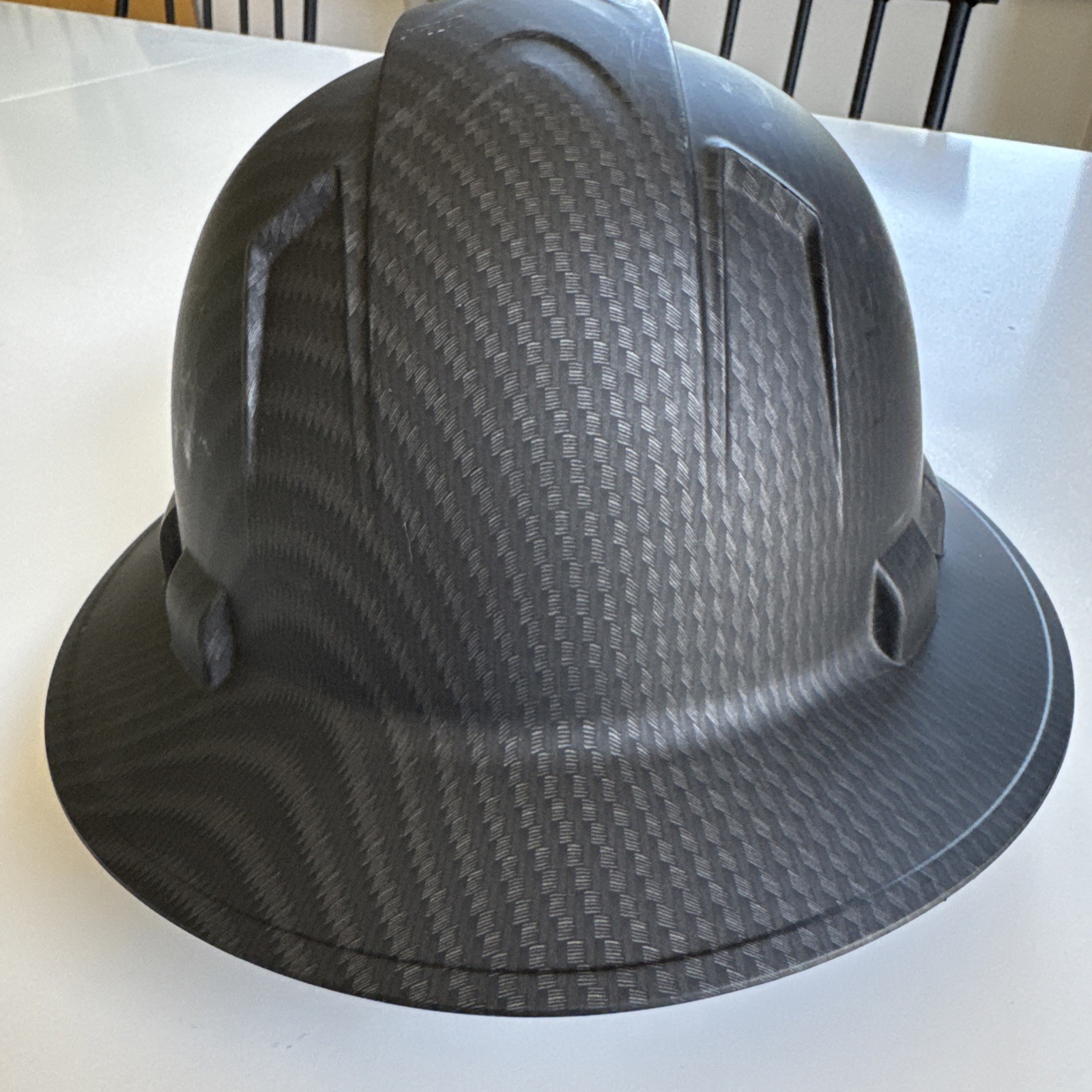 PYRAMEX Ridgeline Full Brim Hard Hat One Size Vented Black Graphite Pattern