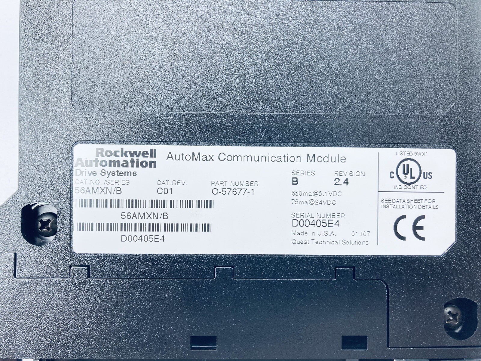 ROCKWELL AUTOMATION / ALLEN BRADLEY 56AMXN AUTOMAX COMMUNICATION MODULE SER-B