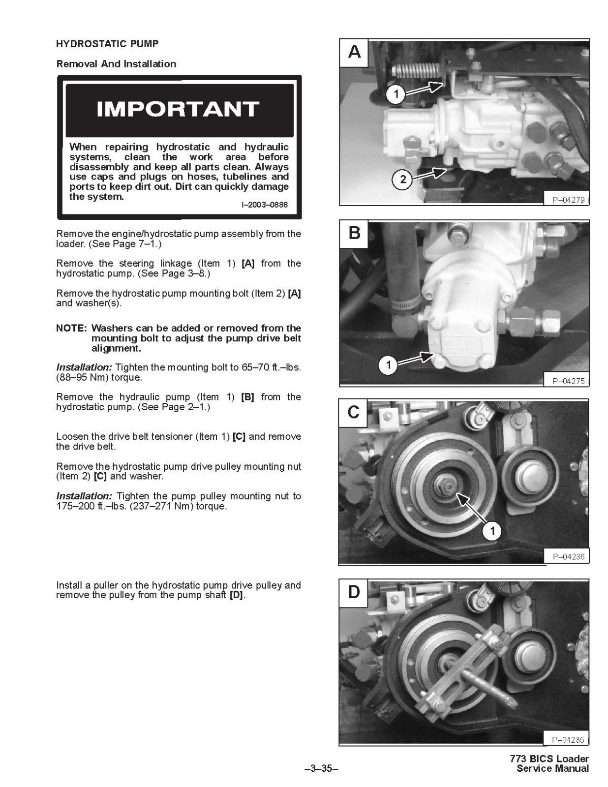 Bobcat 773 Skid Steer Loader Workshop Service Shop Repair Manual 6900092
