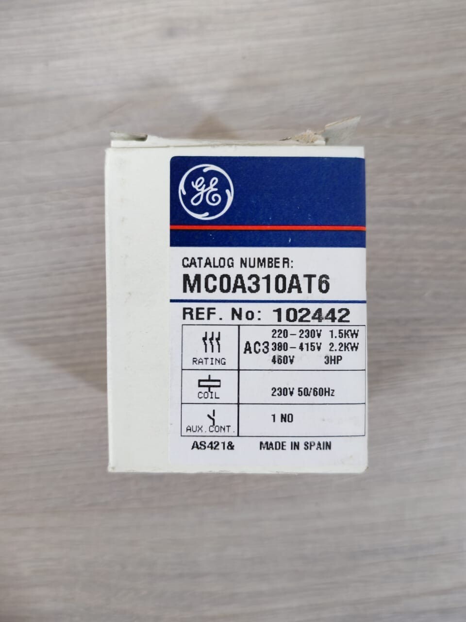 LOT 2 PCS General Electric MC0A310AT6 Contactor 102442