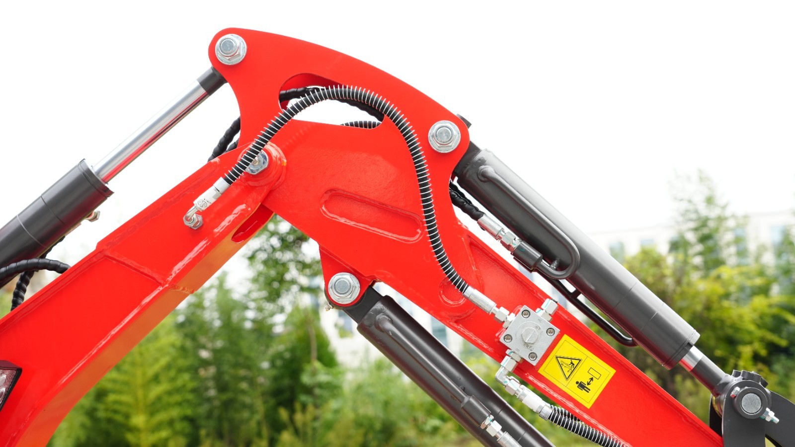 HUAYEE Mini Excavator 1.4Ton Digger 13.5HP Gas Engine EPA Hydraulic Thumb Clip