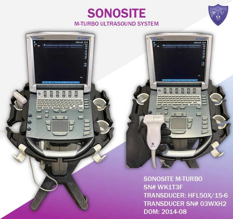 Sonosite M-Turbo Ultrasound With 15-6 Transducer
